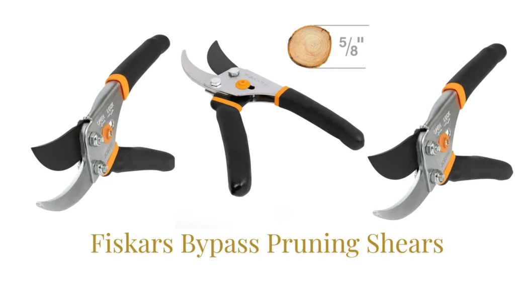 Garden Clippers Fiskars Elite Bypass Pruning Shears, 5/8-Inch Cut Capacity