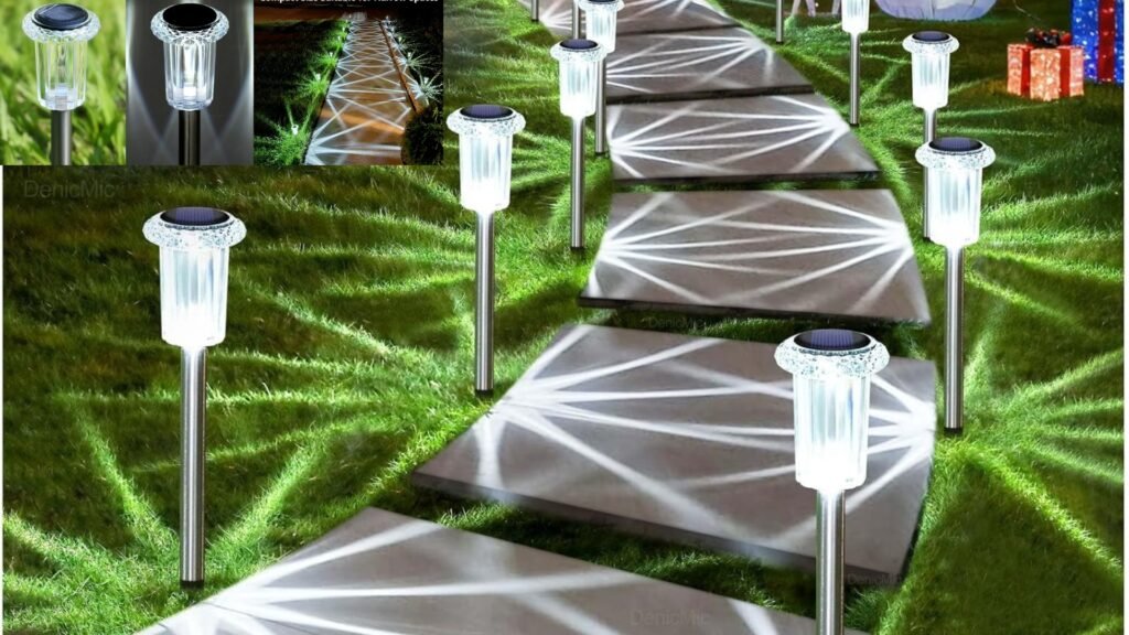 Solar garden pathway lights