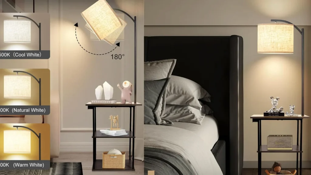 Floor Lamp with Table