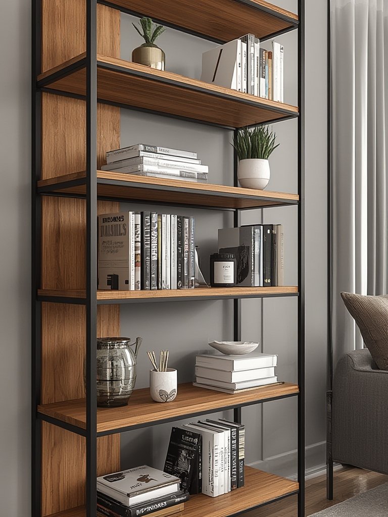 bookshelf organizer in action