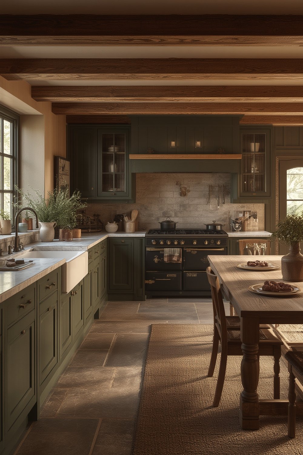 English country kitchen - Illustration 1