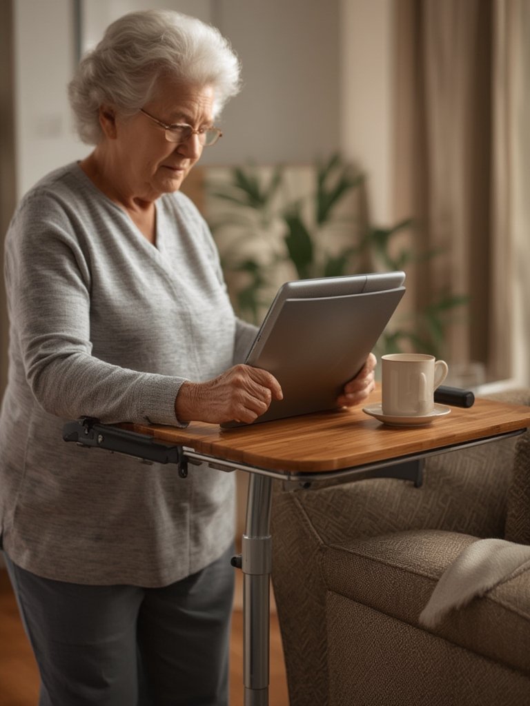 tray table in action