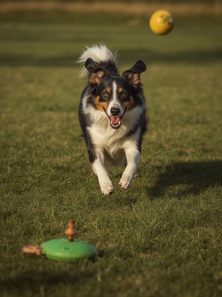 dog launcher in action