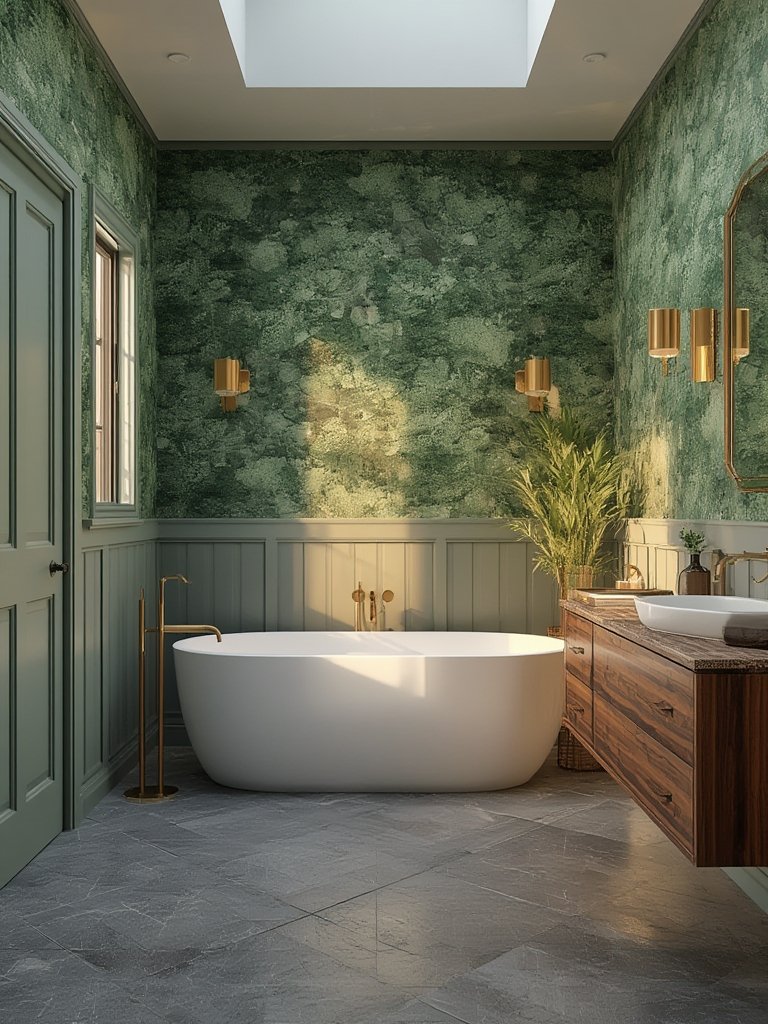 bathroom accent wall - Illustration 3