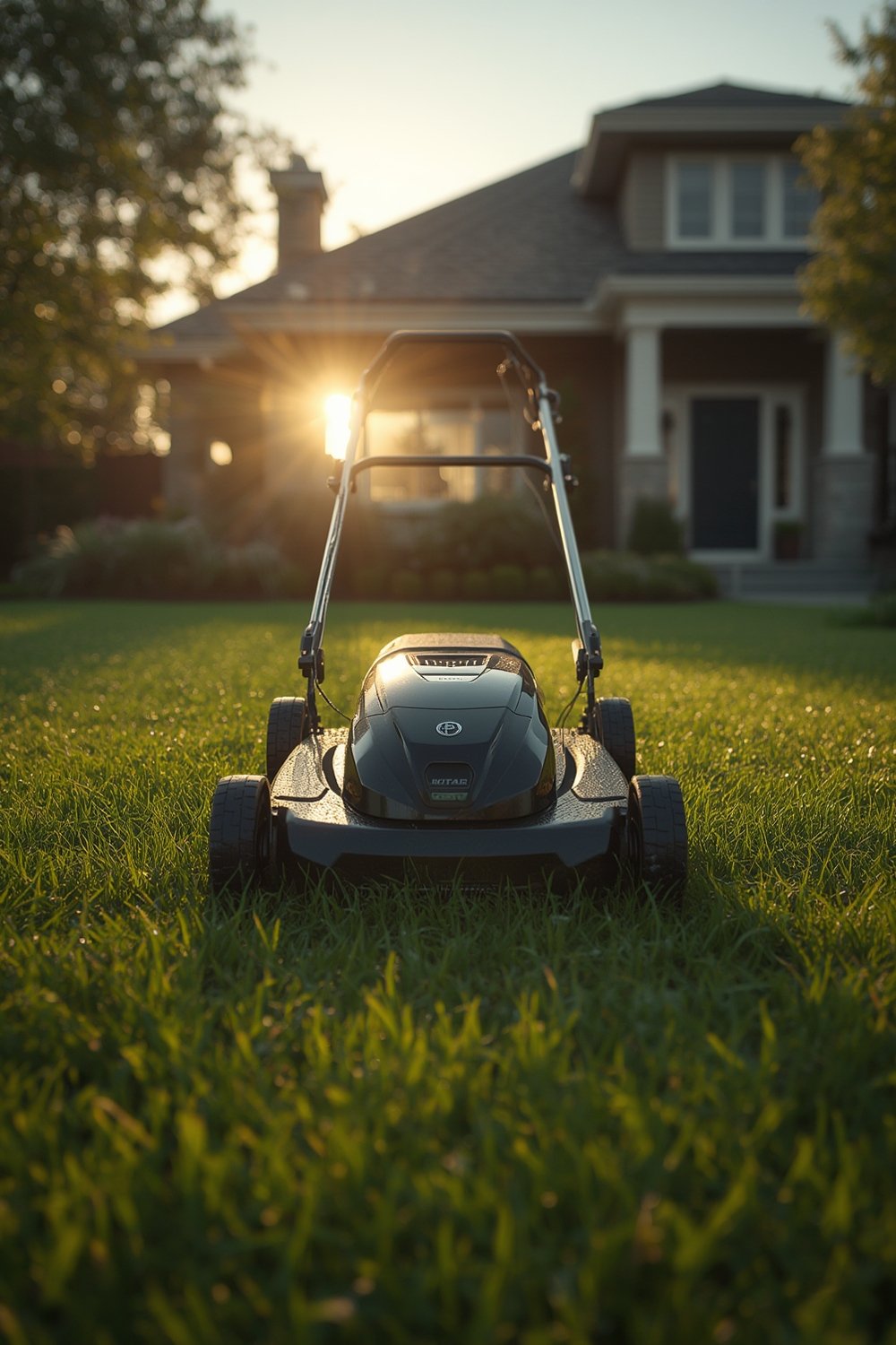 battery powered lawn mower - Illustration 1