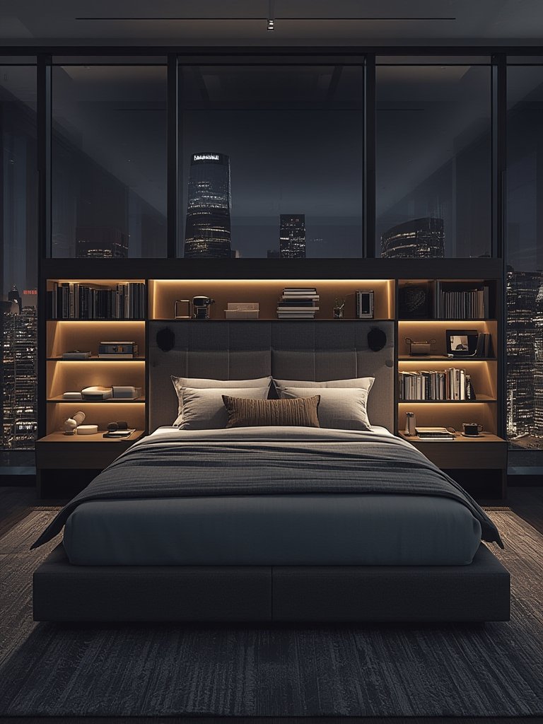 bed frame with headboard - Illustration 3