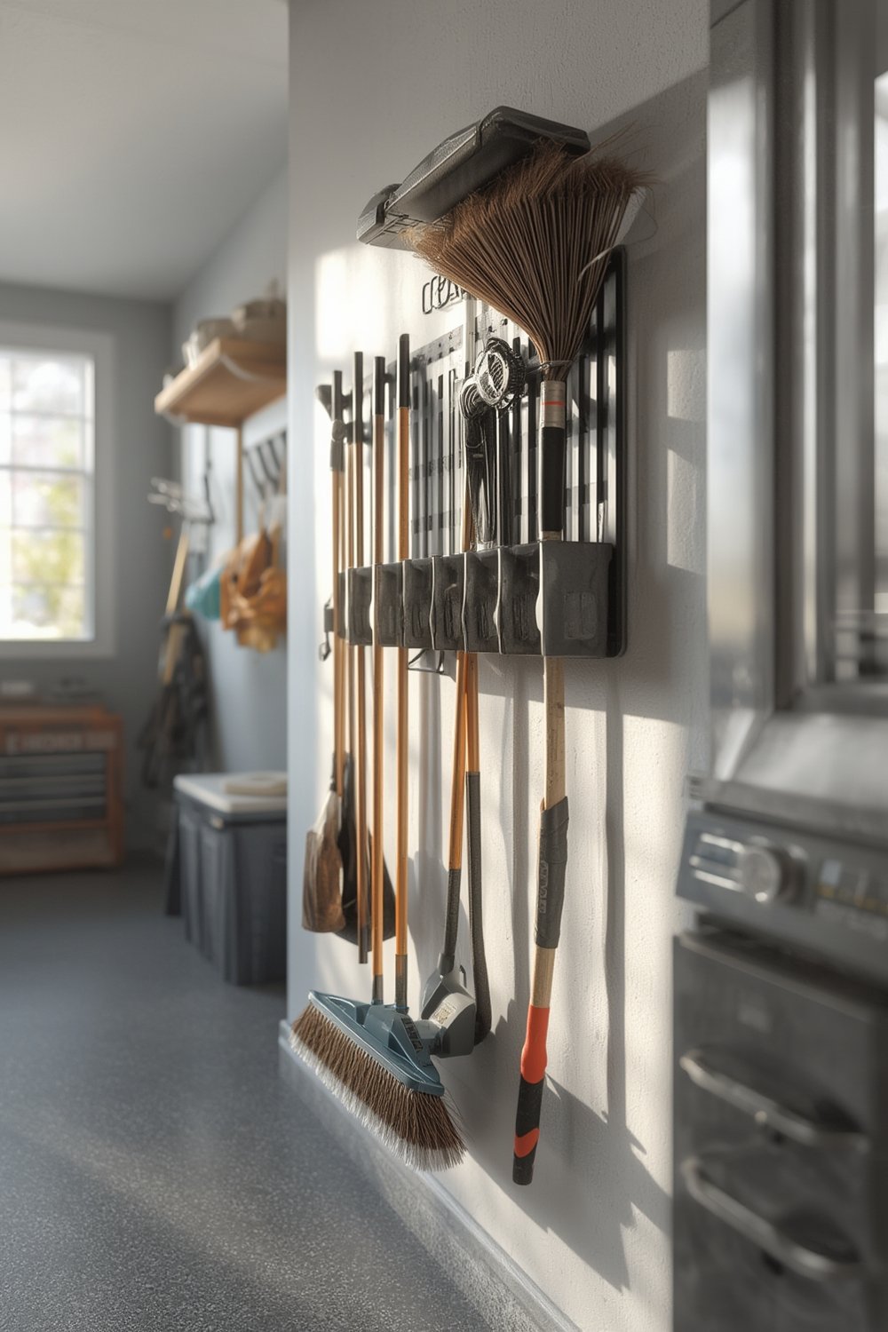 broom holder product view