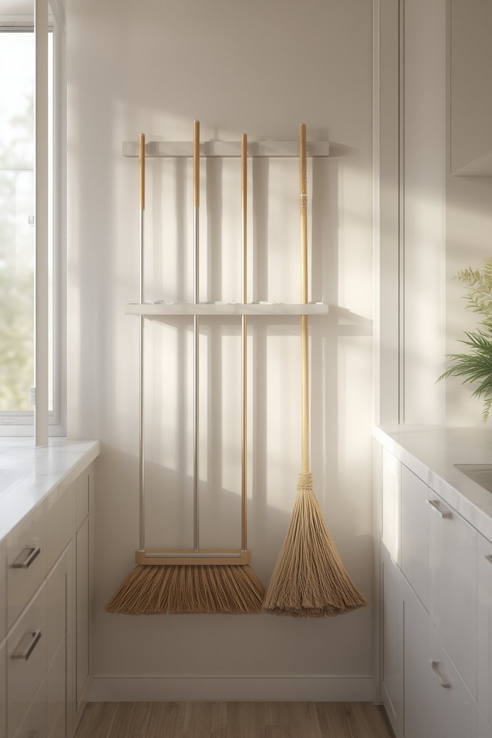 broom holder product view