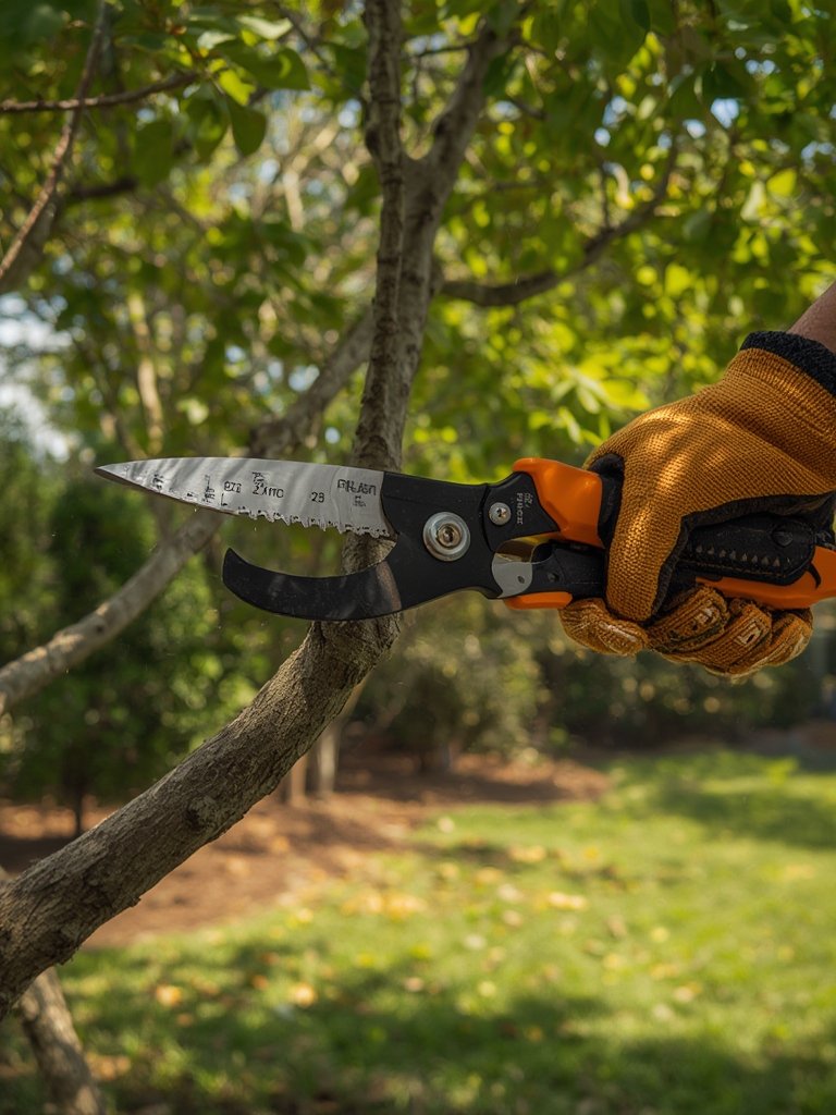 tree loppers in action