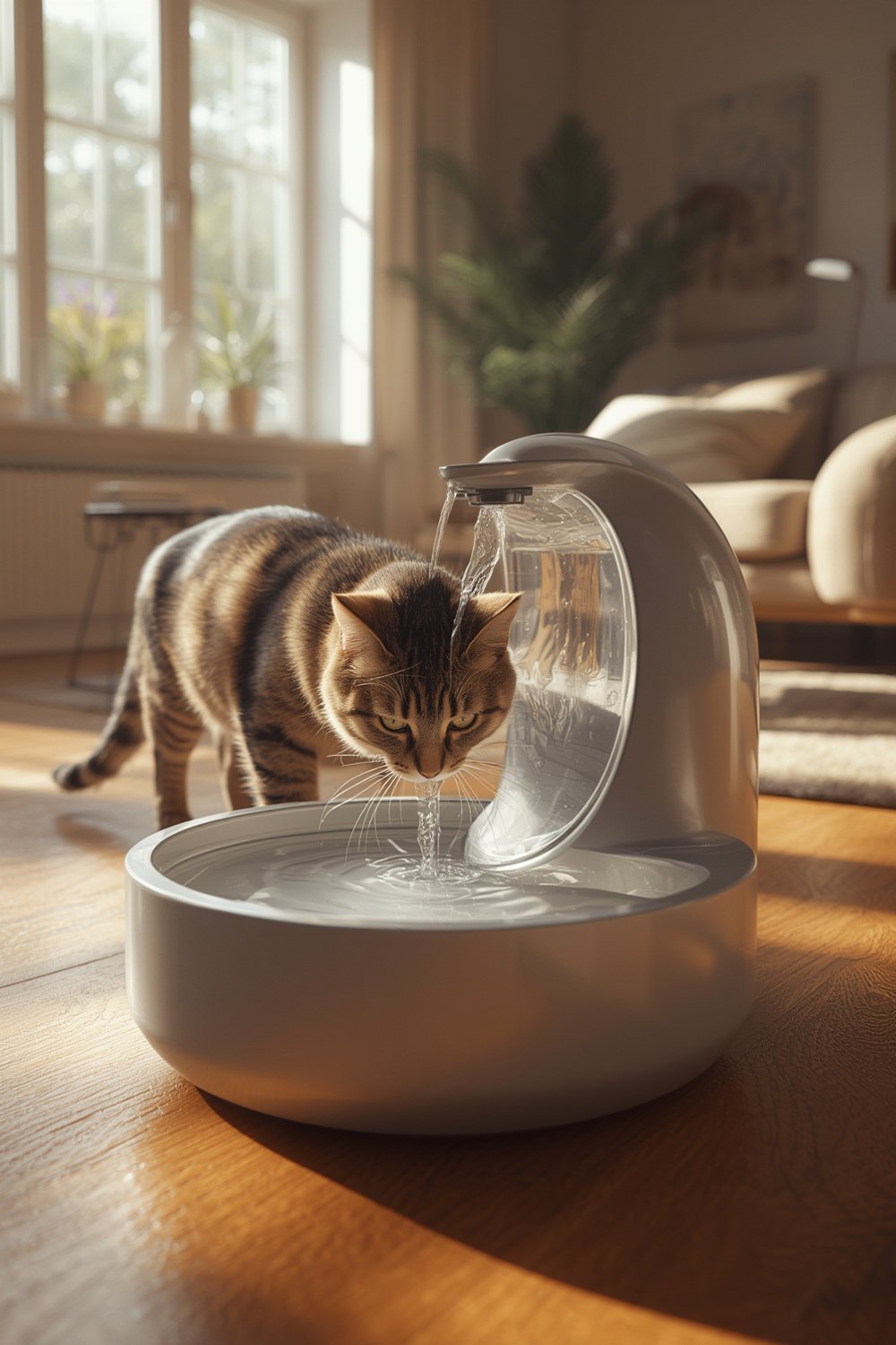 cat water fountain - Illustration 1