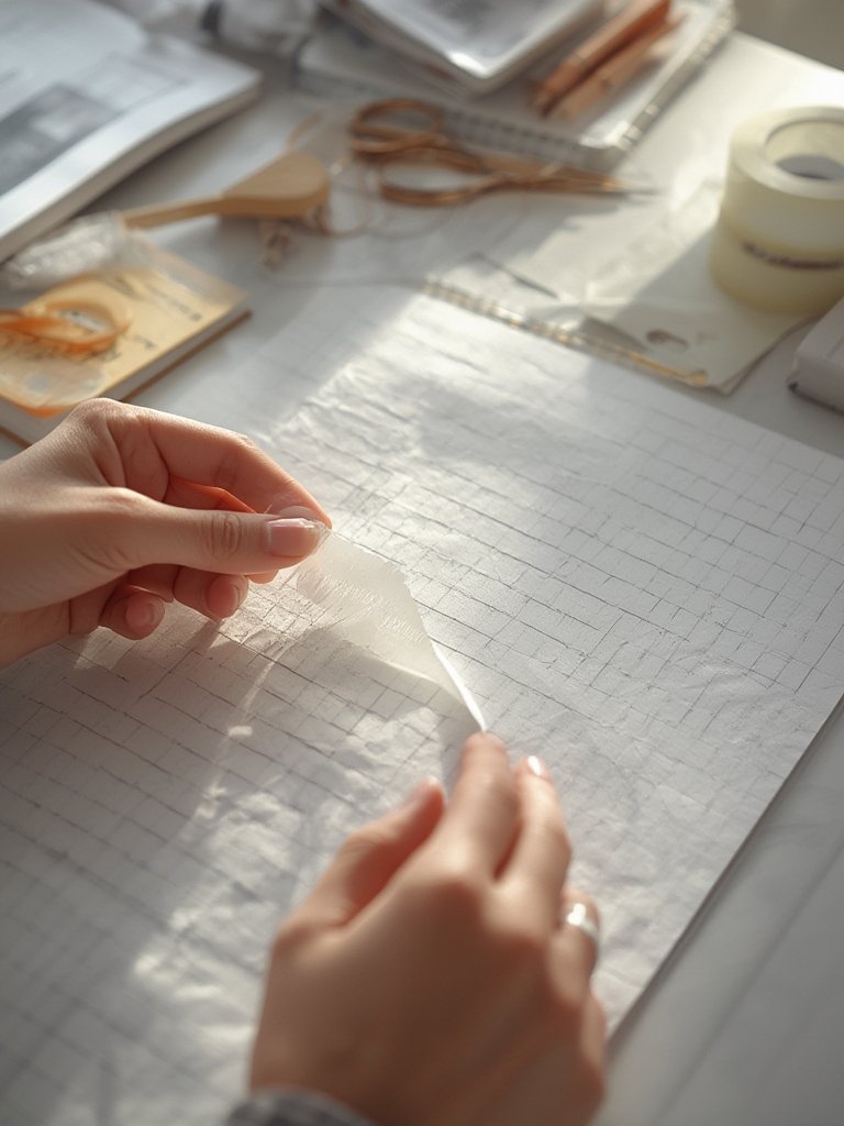 Invisible tape in action