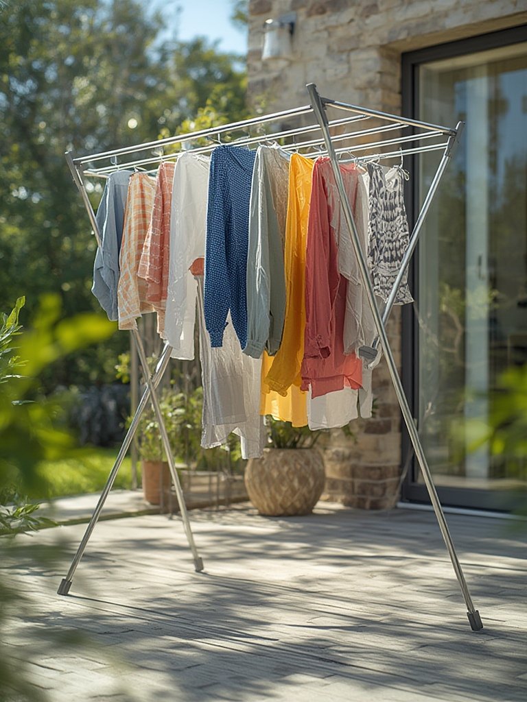 laundry rack in action