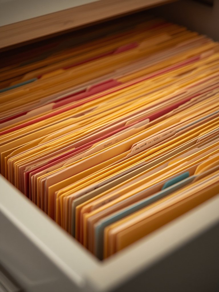 file folders in action