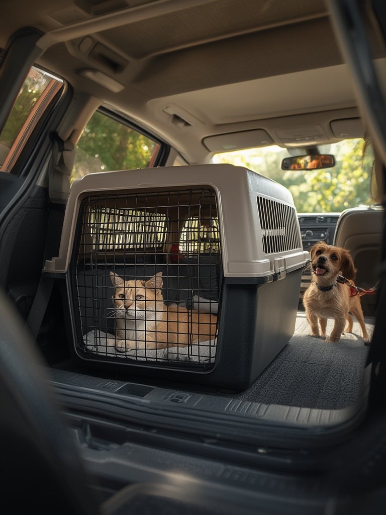 pet carrier in action