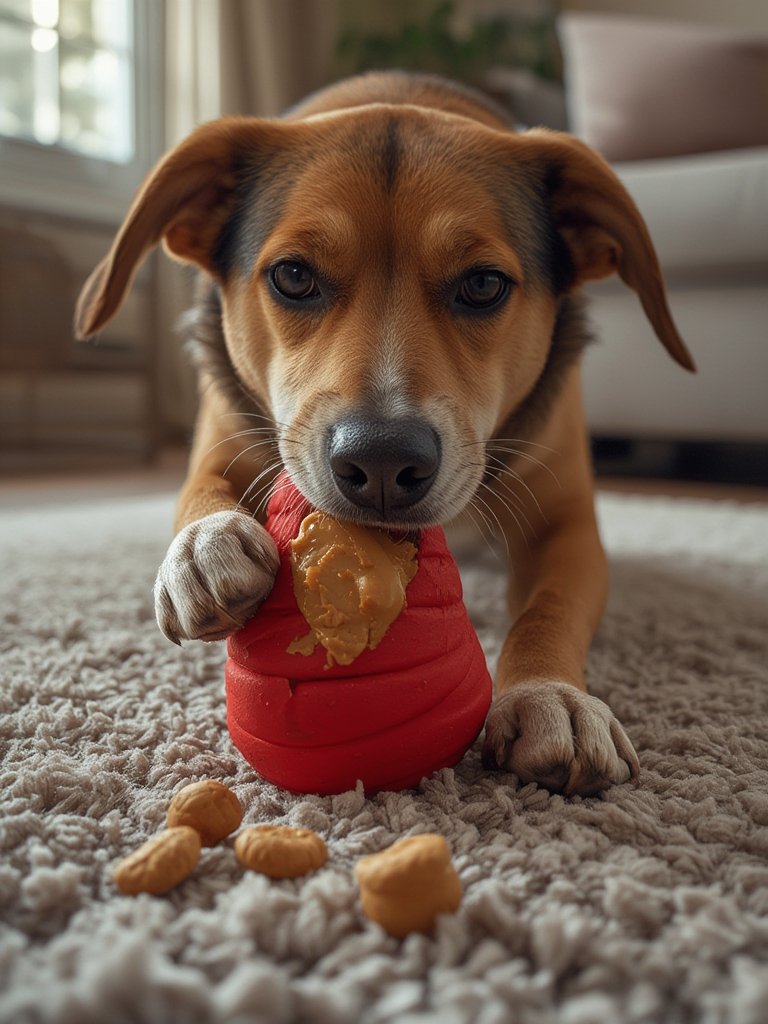 dog treats in action