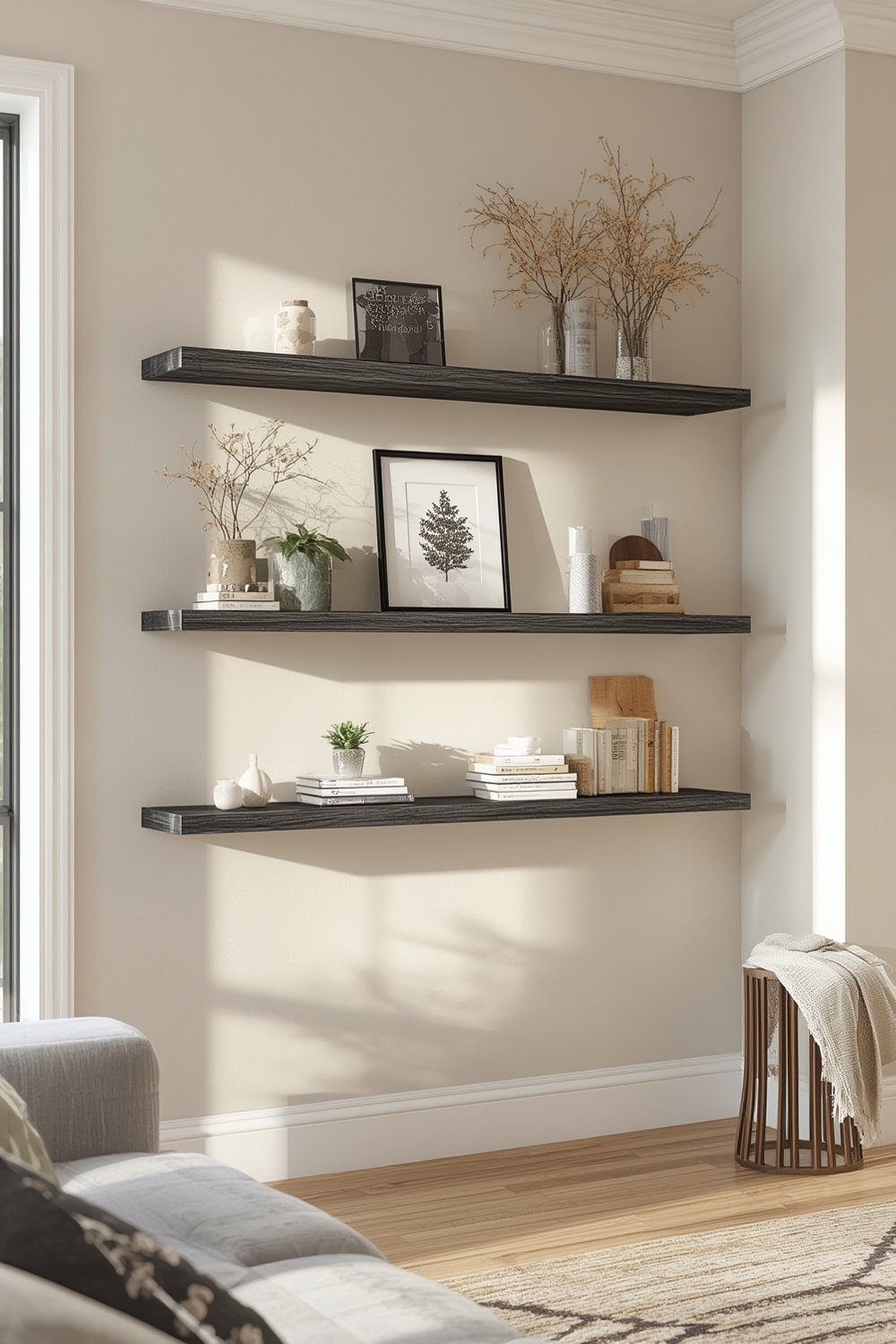 floating shelves product view