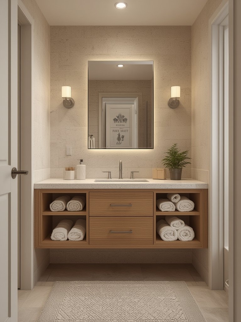floating vanity bathroom - Illustration 3