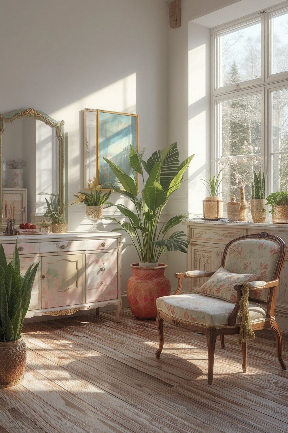 hand painted furniture - Illustration 1