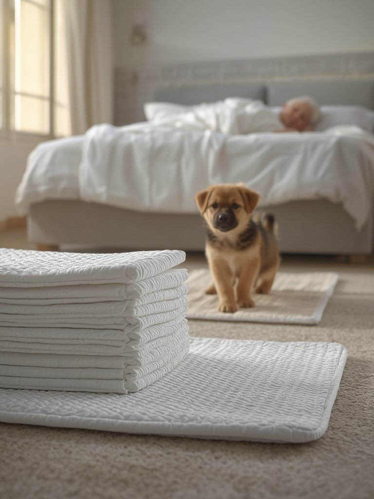 Disposable underpads in action