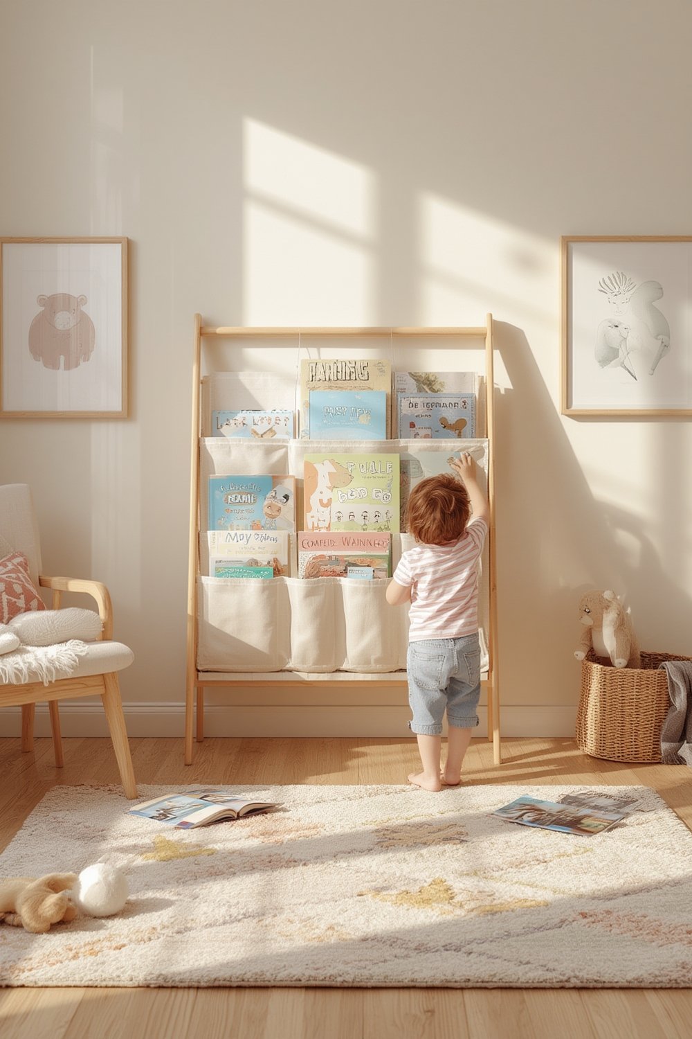 kids bookshelf product view