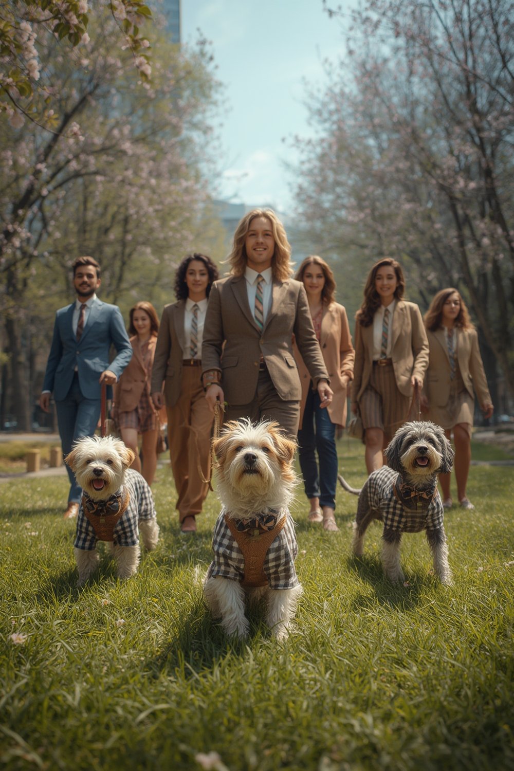 matching dog owner outfits - Illustration 1