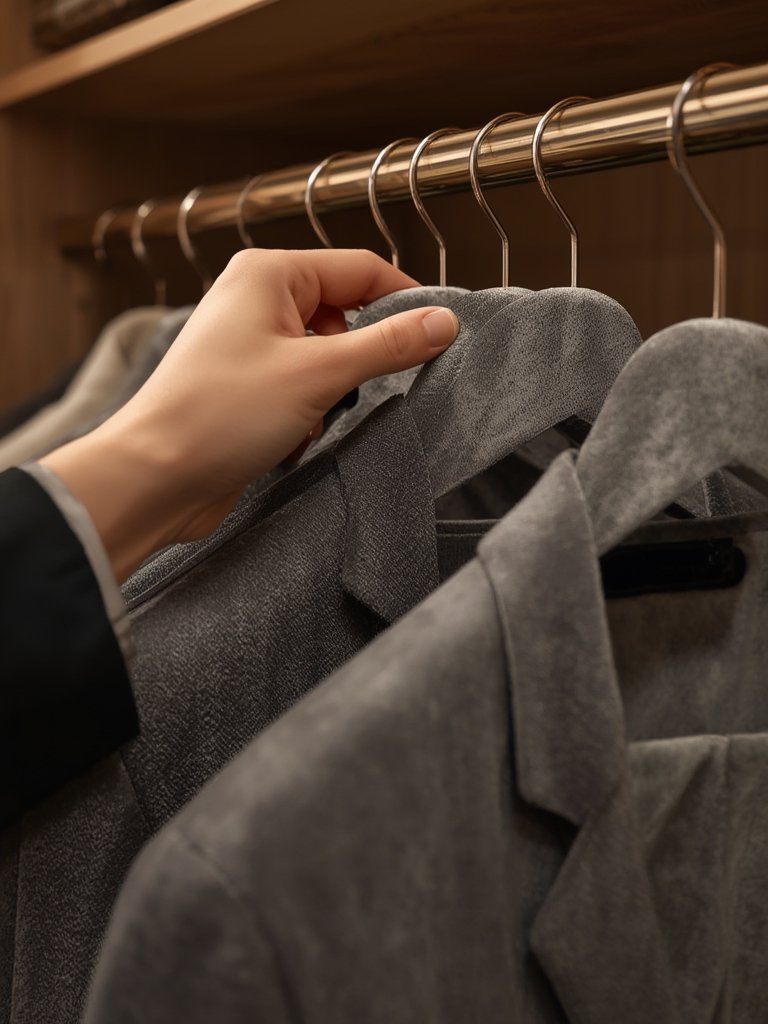 velvet hangers in action