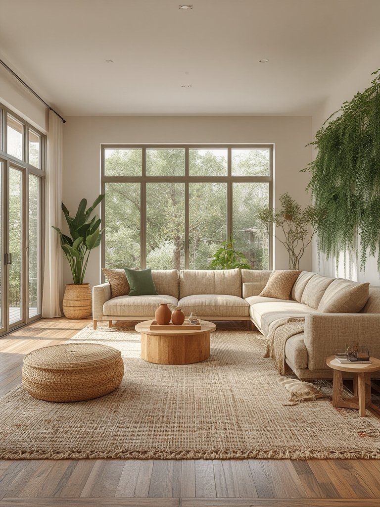 organic modern living room - Illustration 3