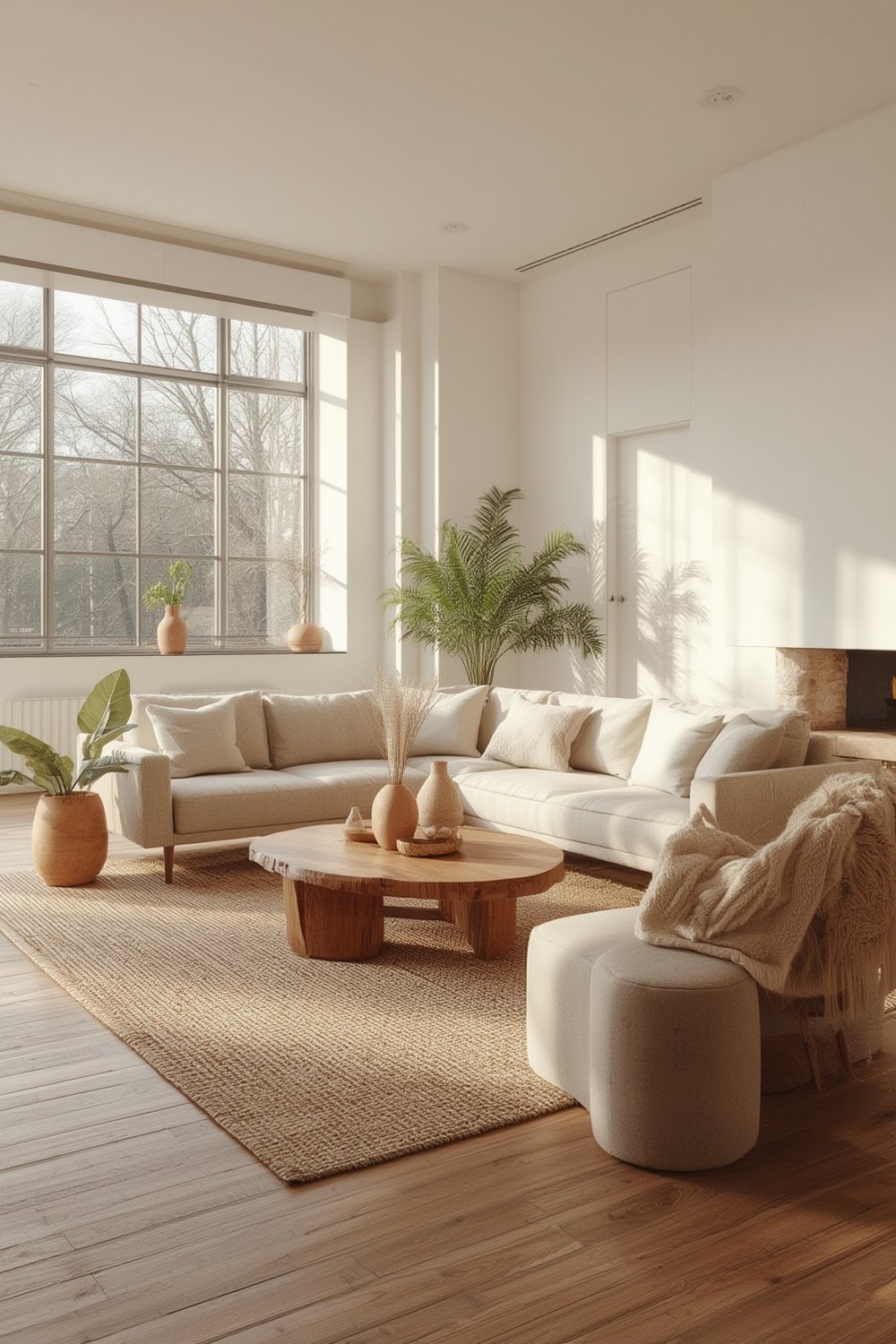 organic modern living room - Illustration 1