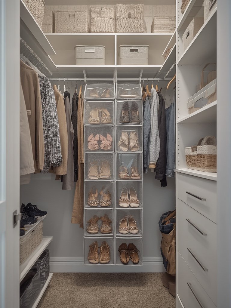 shoe organizer in action