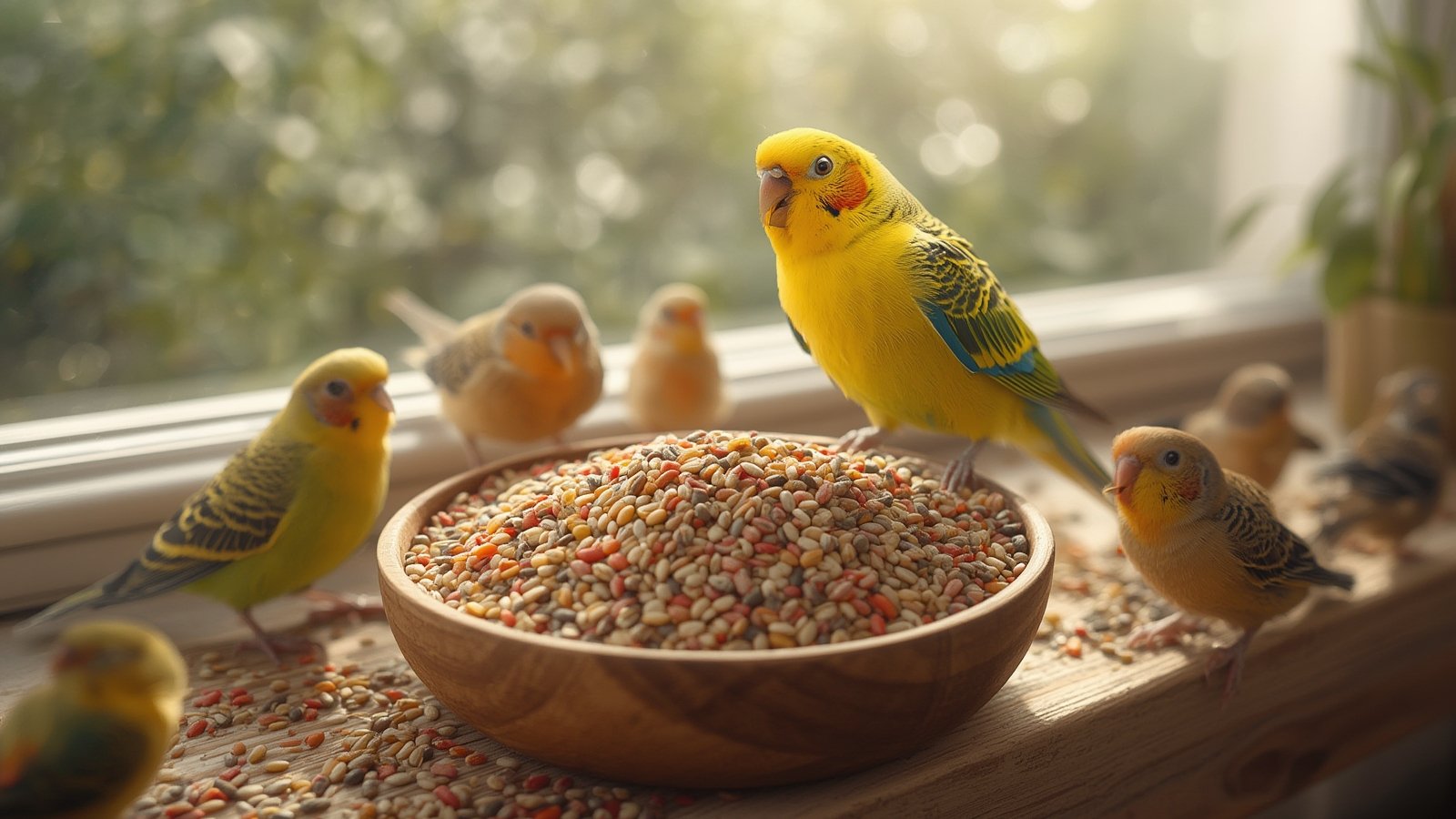 parakeet food product view