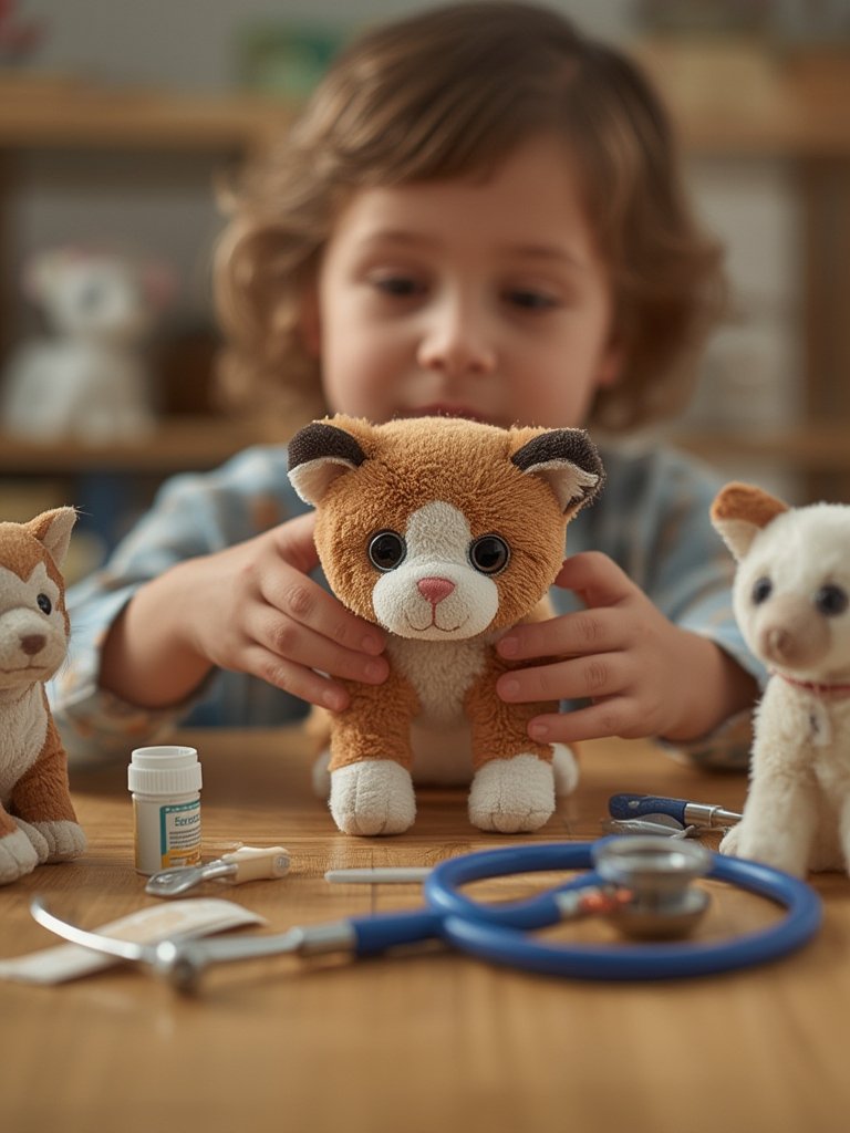 vet playset in action