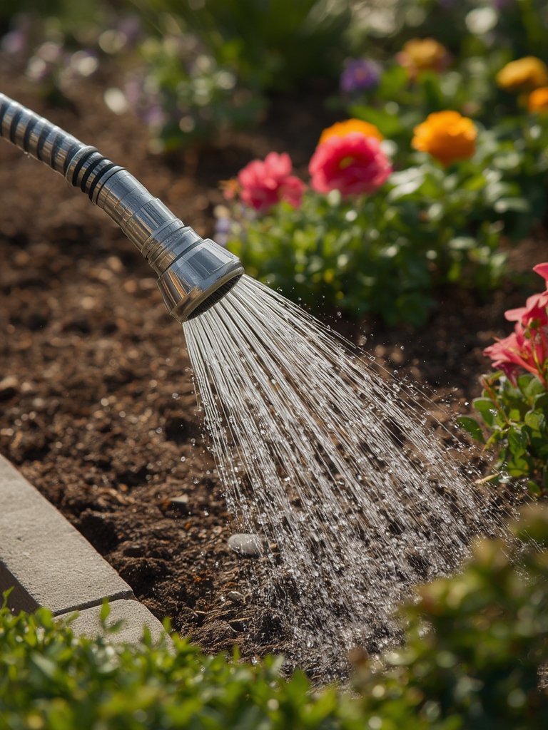 metal hose in action