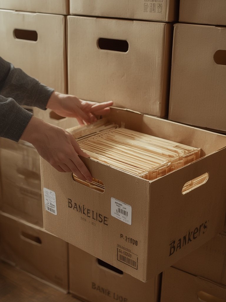 file boxes in action