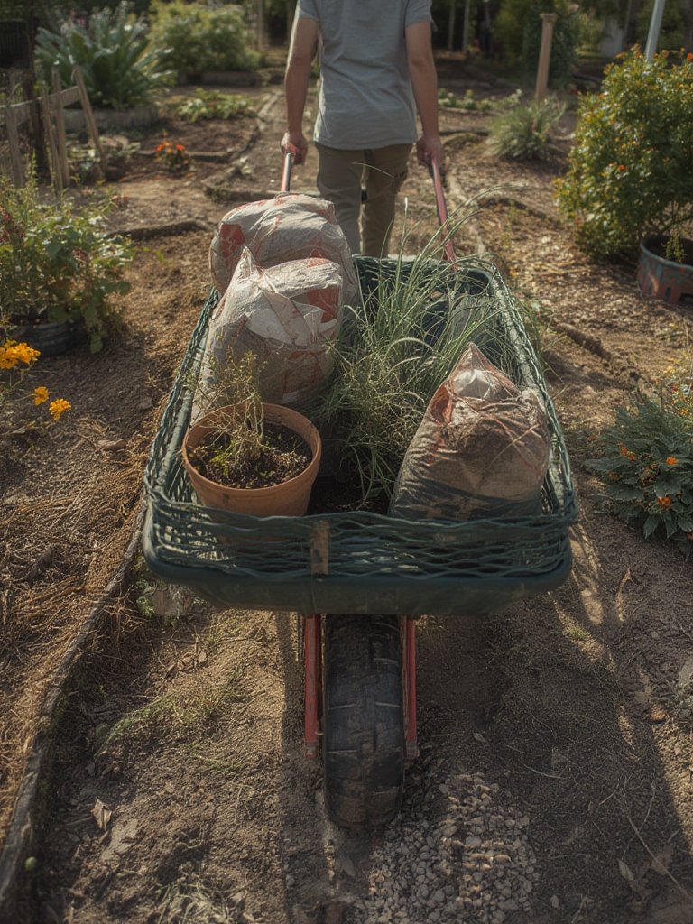 garden cart in action