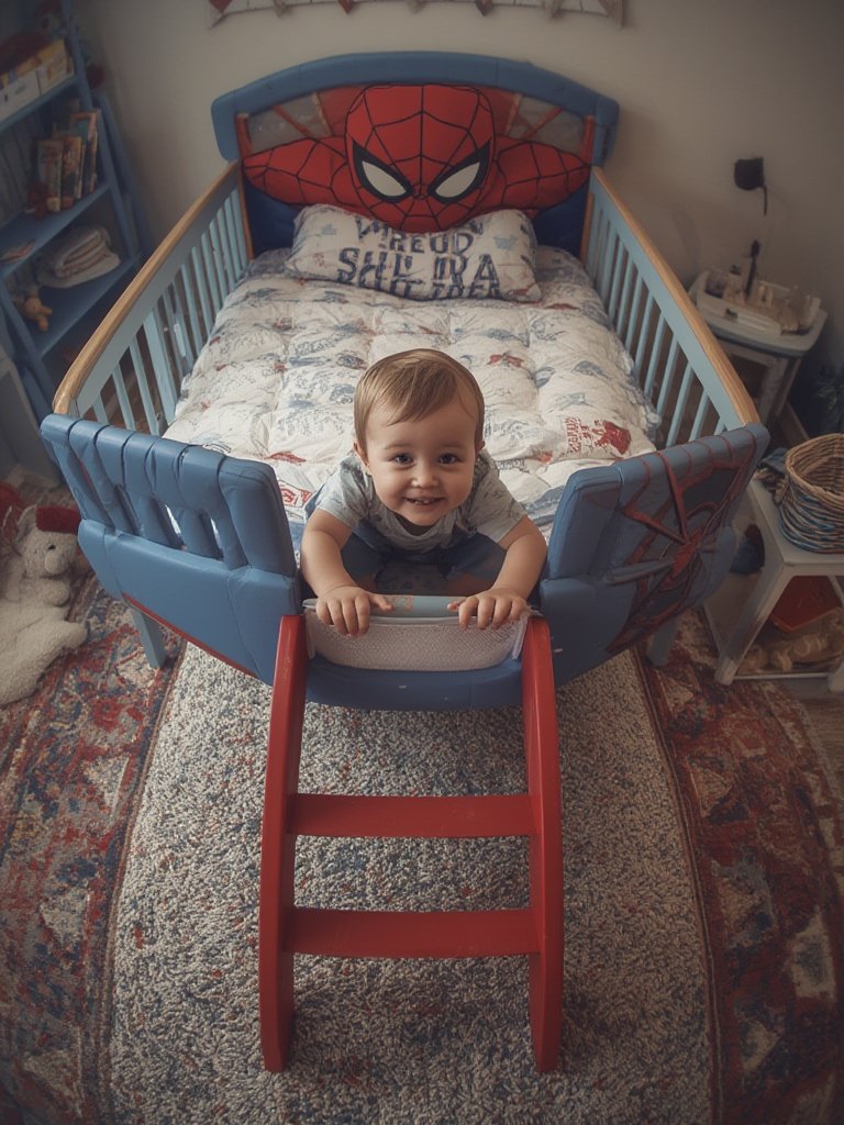 toddler bed in action