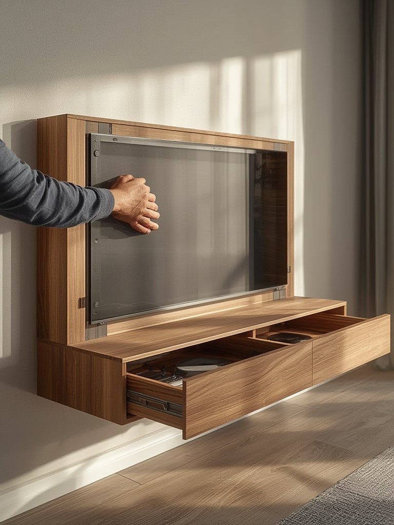 contemporary TV stand - Illustration 2