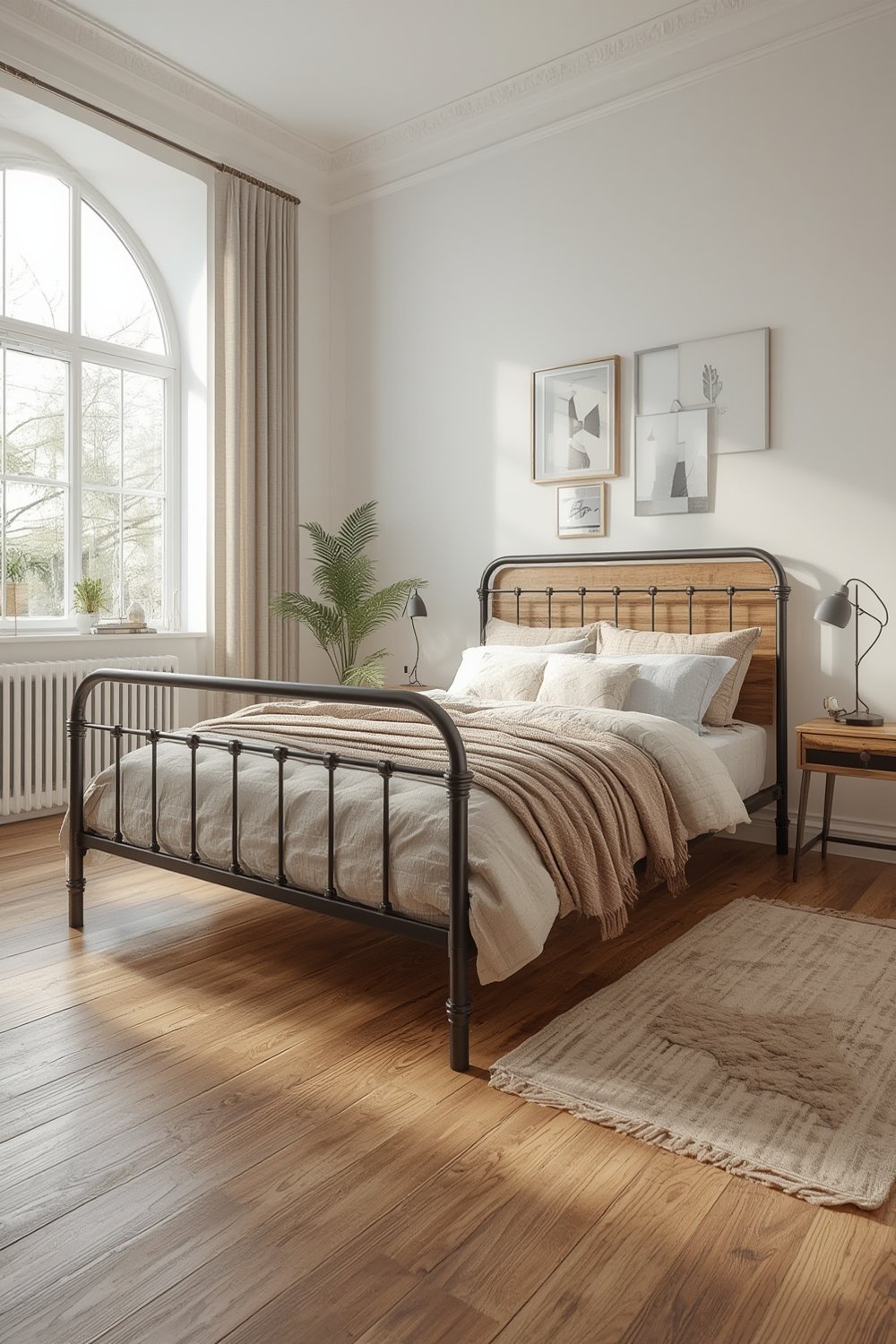 metal bed product view