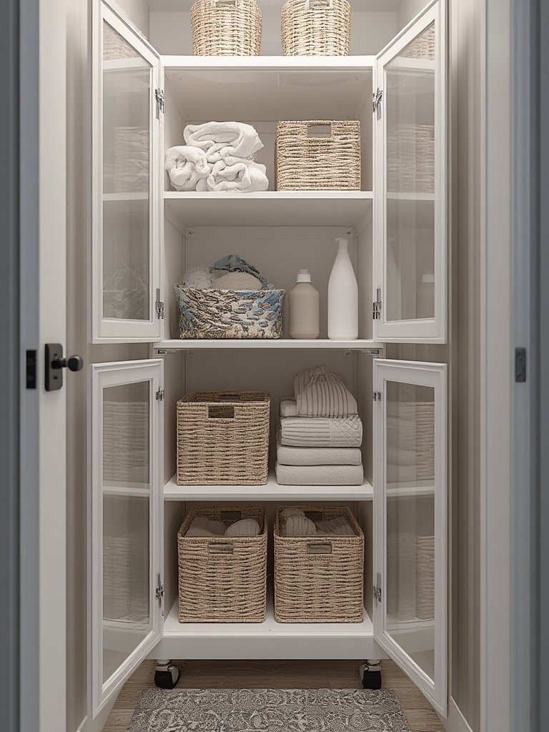 storage cabinet in action