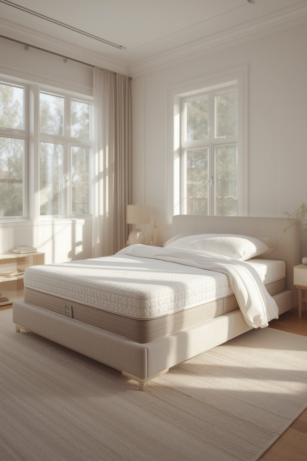 Product view of the twin mattress
